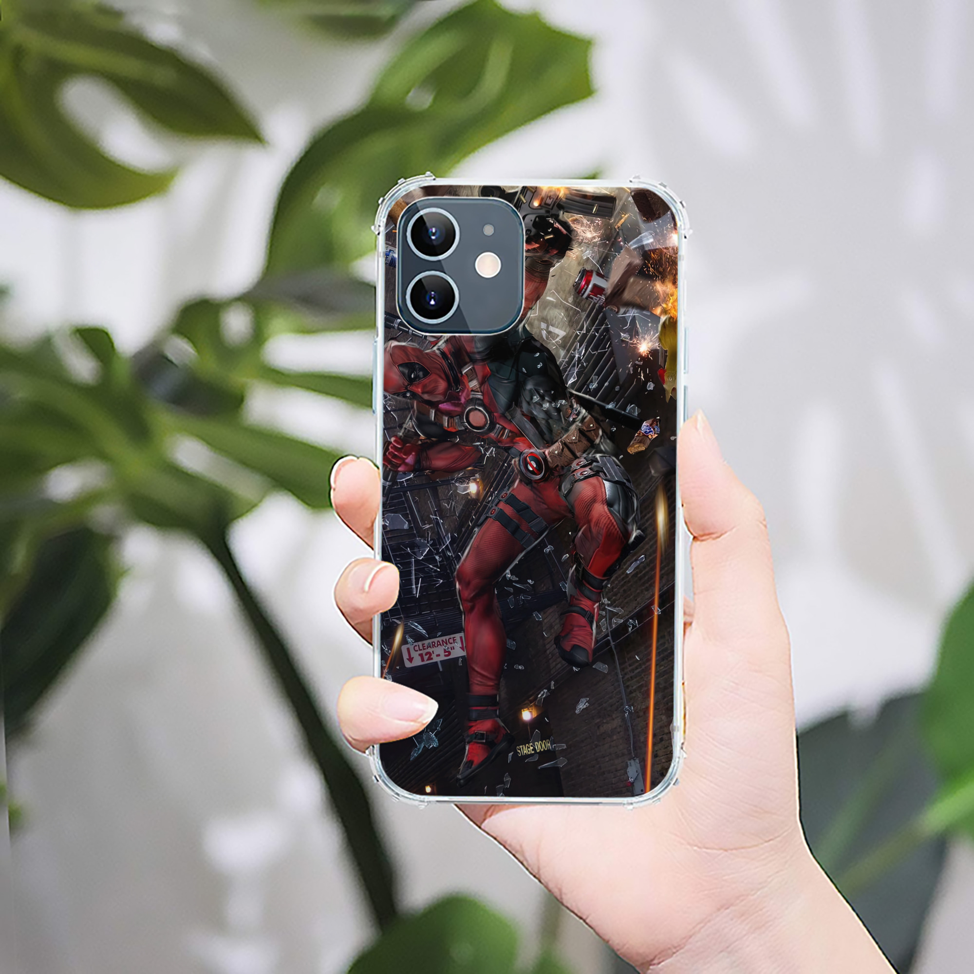 （画像用） Deadpool デッドプール 【iPhone 12シリーズ対応】透明スマホケース（クリアソフトケース）